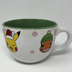 24oz Pokémon Christmas Ceramic Mug Pikachu Charmander Bulbasaur Squirtle Holiday